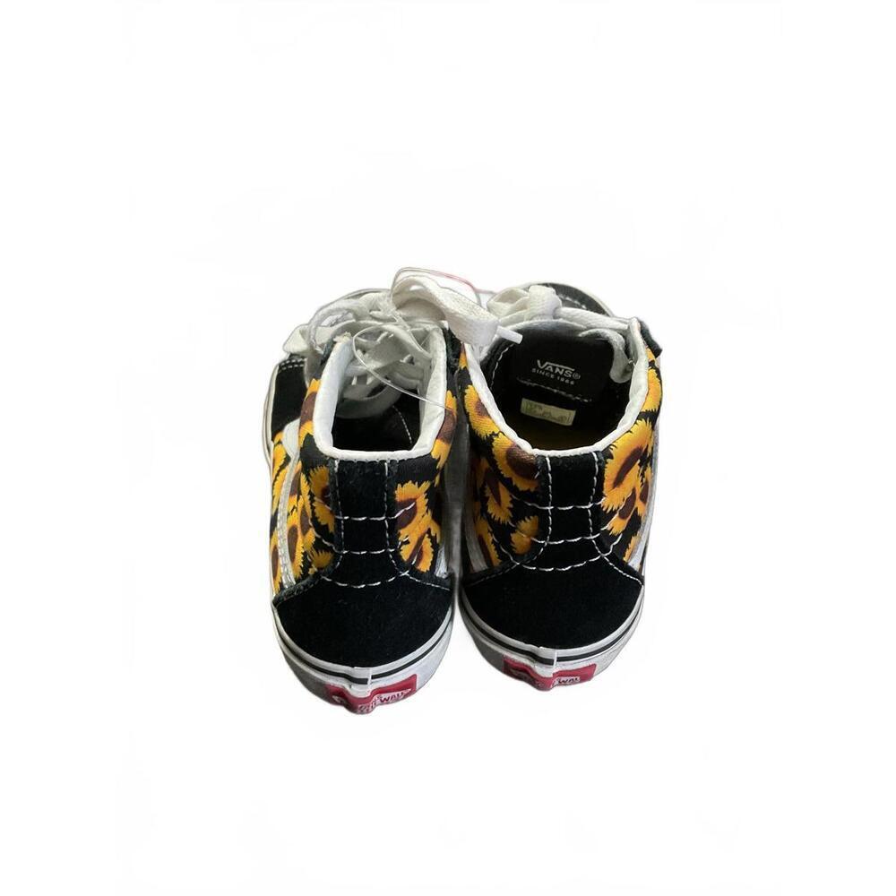 Vans High-Top Sneakers with Sunflower Print kids 12.5 - Picture 3 of 7